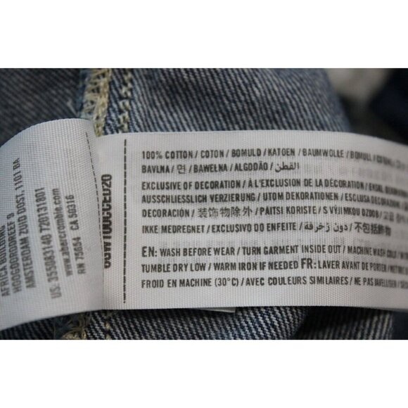 Hollister Denim Overalls Size Small Distressed 100% Cotton Preppy - Picture 14 of 14